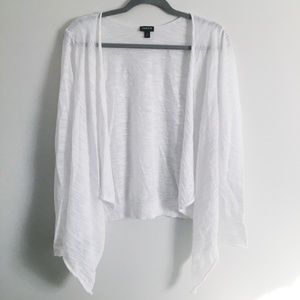 Torrid Lightweight Open Cardigan White Size 2X